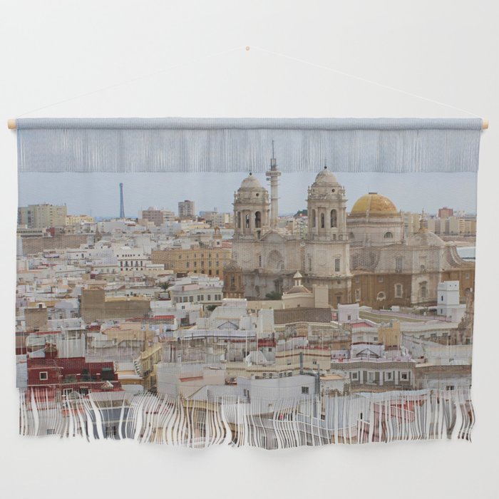 Spain Photography - Overview Over The City Of Cádiz Wall Hanging