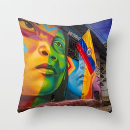 Art of Colombia Throw Pillow