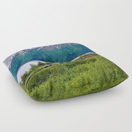 Alaska Passenger Train - Bird Point Floor Pillow