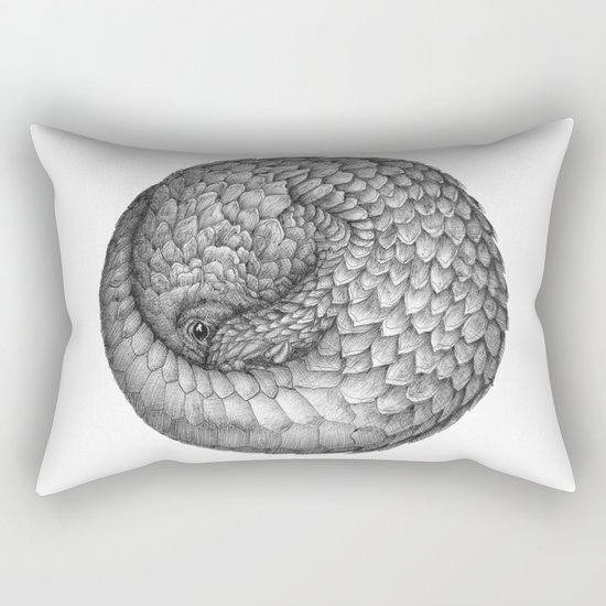 The Infinite Pangolin Rectangular Pillow