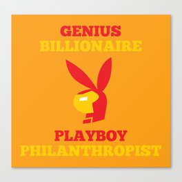 Genius Billionaire Playboy Philanthropist Canvas Print