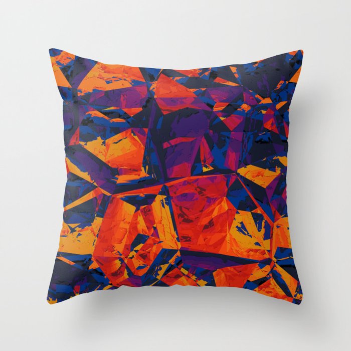 Scattered Abstract  Throw Pillow