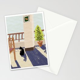 black cat Stationery Cards