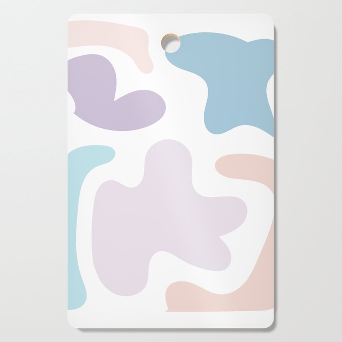 27 Abstract Shapes Pastel Background 220729 Valourine Design Cutting Board