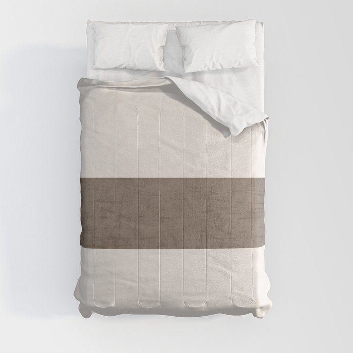 cream and brown classic Comforter