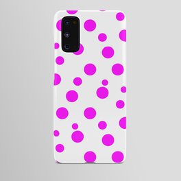 NEON PURPLE POLKA DOT CLASSIC LOVE FOREVER Android Case