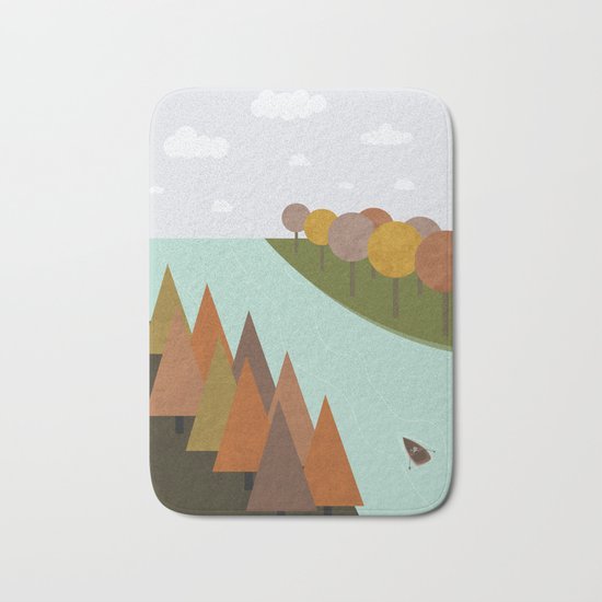 Autumn colours Bath Mat