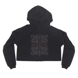 Imperial Scroll III Hoody | Floral, Embroidery, Embriodery, Orange, Black, Weave, Copper, Ornate, Graphicdesign, Amber 
