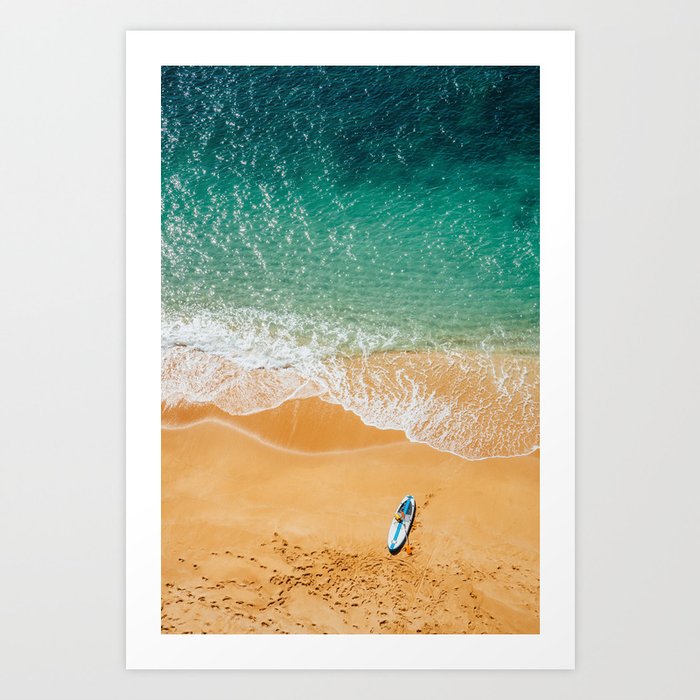 Algarve Coastline Art Print || Portugal Beach from above Art Print