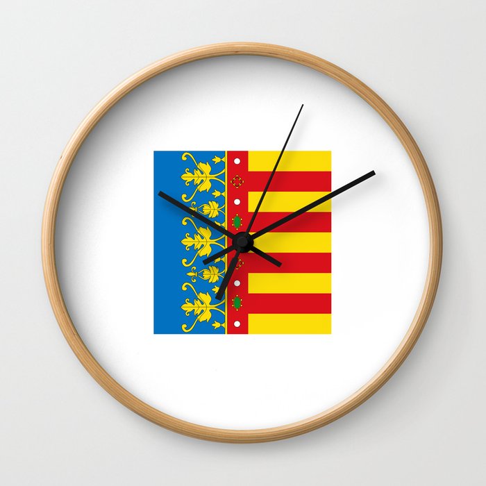 flag of Valence Wall Clock