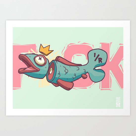 Chopped Up Art Print