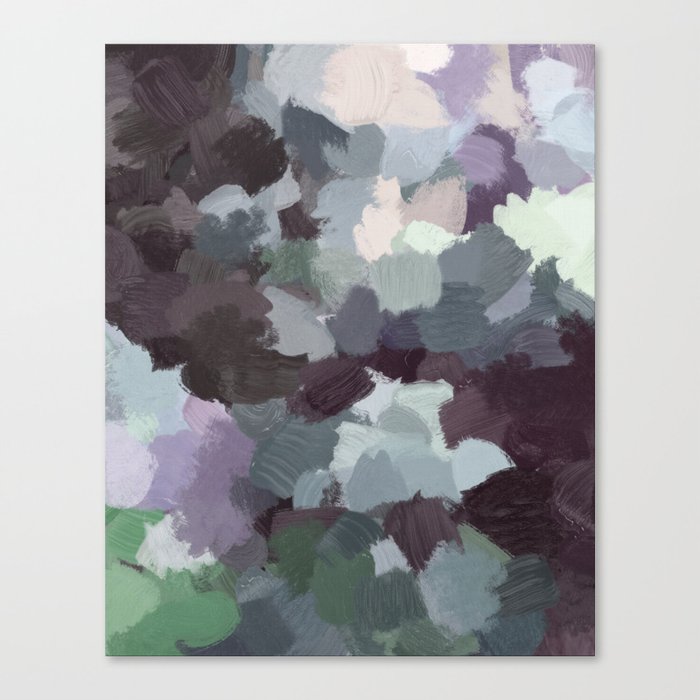 Dark Green Lilac Purple Gray Black Abstract Wall Art Painting Dark Green Lilac Purple Gray Black Abstract Wall Art Painting Modern