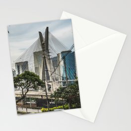 Brazil Photography - Beautiful Bridge In The Middle Of Sao Paulo Stationery Card