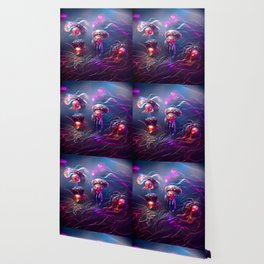 Purple Jellyfish Wallpaper