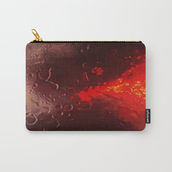 Abstract Red Rain Carry-All Pouch