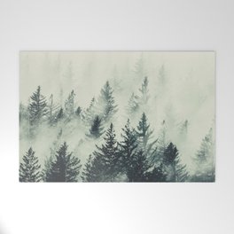 Forest Green - Foggy Woods Delight Welcome Mat