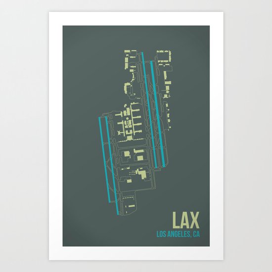 LAX Art Print