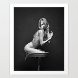 Very beautiful and sexy nude or naked woman. Art Print