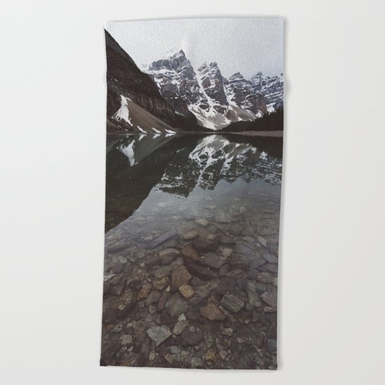 Moraine Lake #society6 #buyart Beach Towel