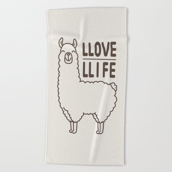 Love Life Beach Towel