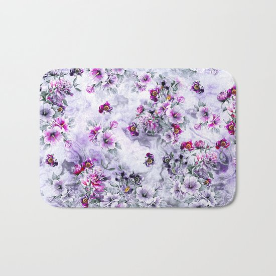 Floral Ocean Soft Bath Mat