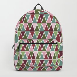 Geometric Christmas Triangles Backpack