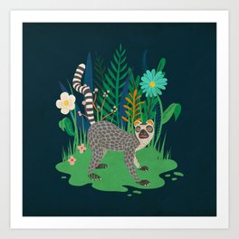 Lemur Art Print