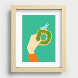 Green Delight - Donut Recessed Framed Print