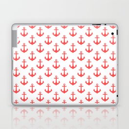 Anchors (Salmon & White Pattern) Laptop Skin
