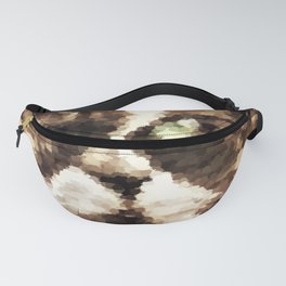 Painted angry looking persian cat head Fanny Pack