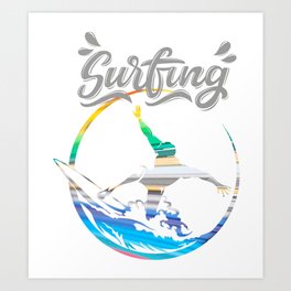 surfing Art Print