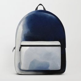 Boundary Backpack | Abstract, Abstractlandscape, Clouds, Watercolorabstract, Watercolor, Sky, Gray, Digital, Blueandblack, Jacquelinemaldonado 