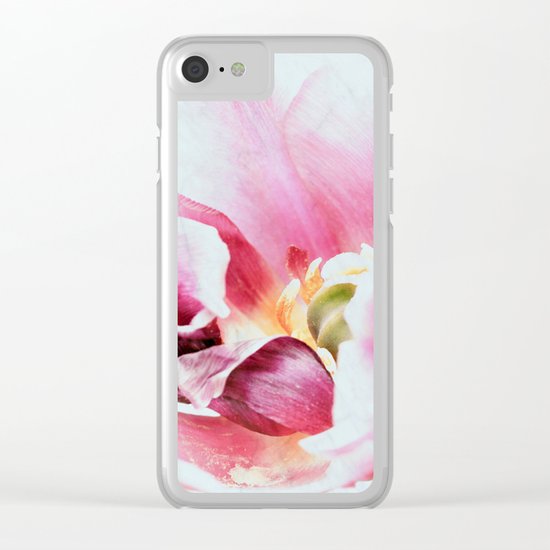 Paradise Tulip Clear iPhone Case