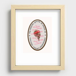Chocolate Dipped Strawberries Recessed Framed Print