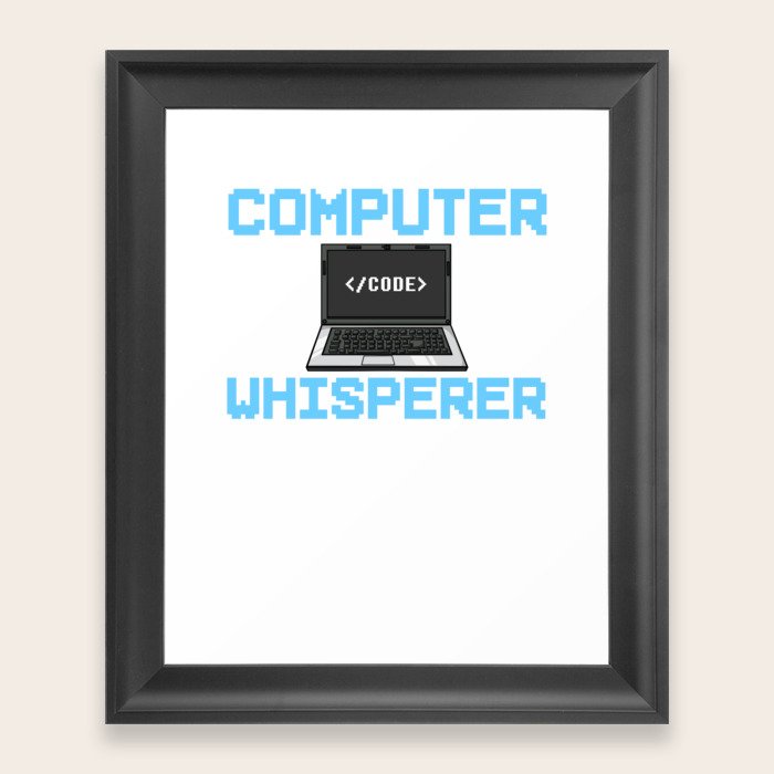 Coding Programmer Gift Medical Computer Developer Framed Art Print