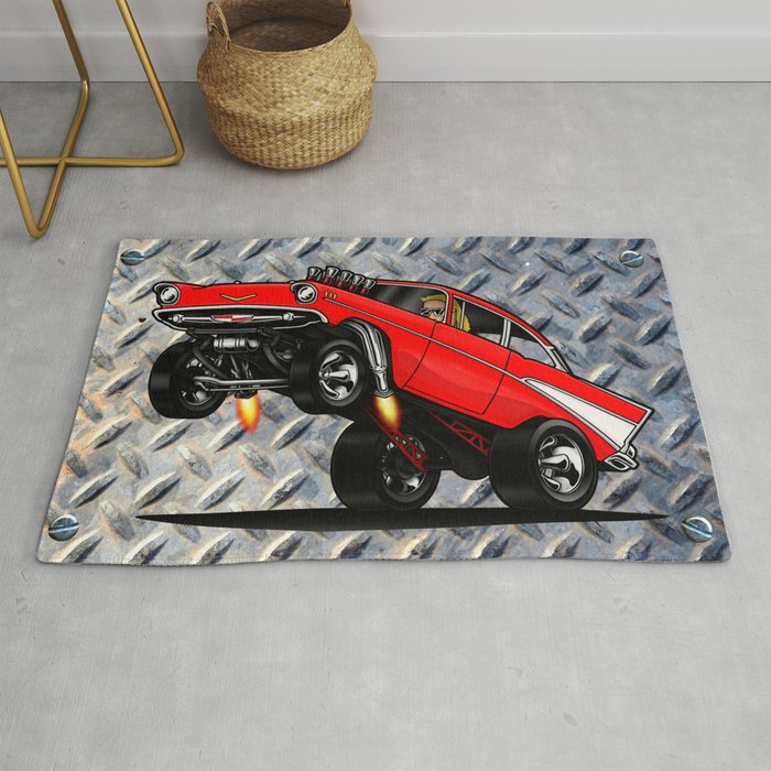1957 Classic Chevy Gasser Rug