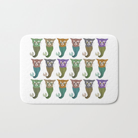 Cat Fish Bath Mat