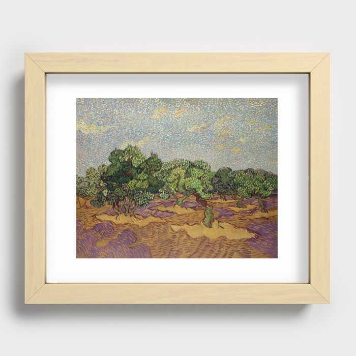 Vincent van Gogh - Olive Trees Recessed Framed Print