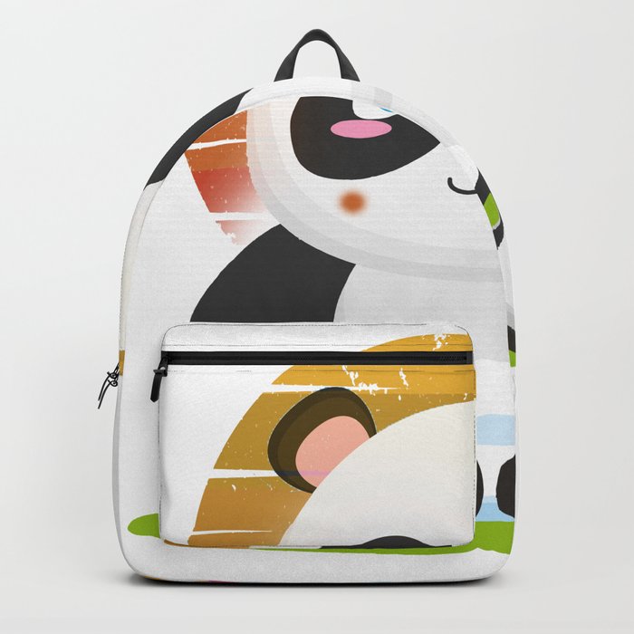 funny panda gift for a couple Backpack