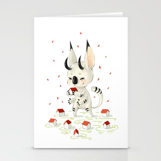 Little Monster Stationery Cards