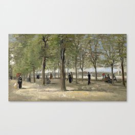 Terrace in the Luxembourg Gardens Canvas Print