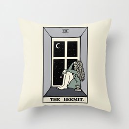 The Hermit Throw Pillow