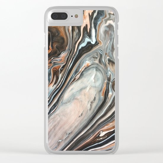 Copper and Stone Clear iPhone Case