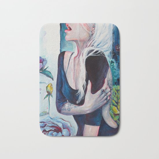 In Her Garden Bath Mat