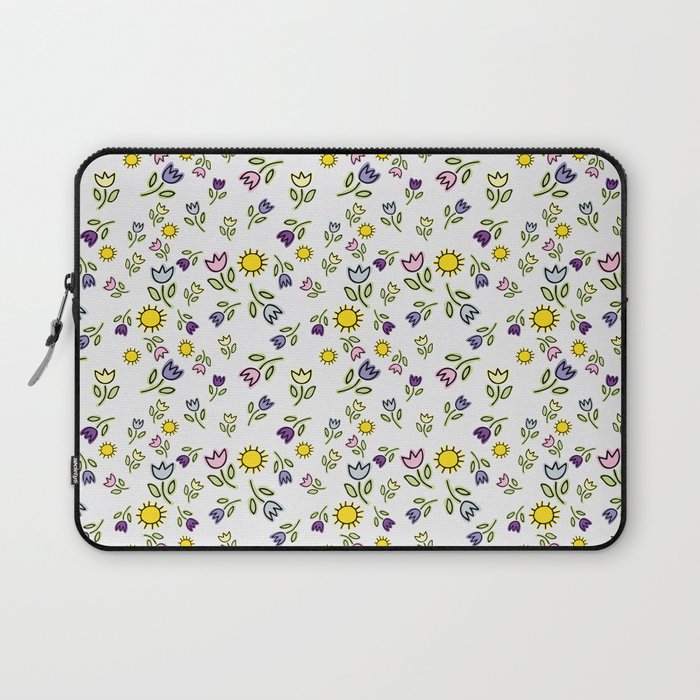 Silly Flowers & Suns Laptop Sleeve
