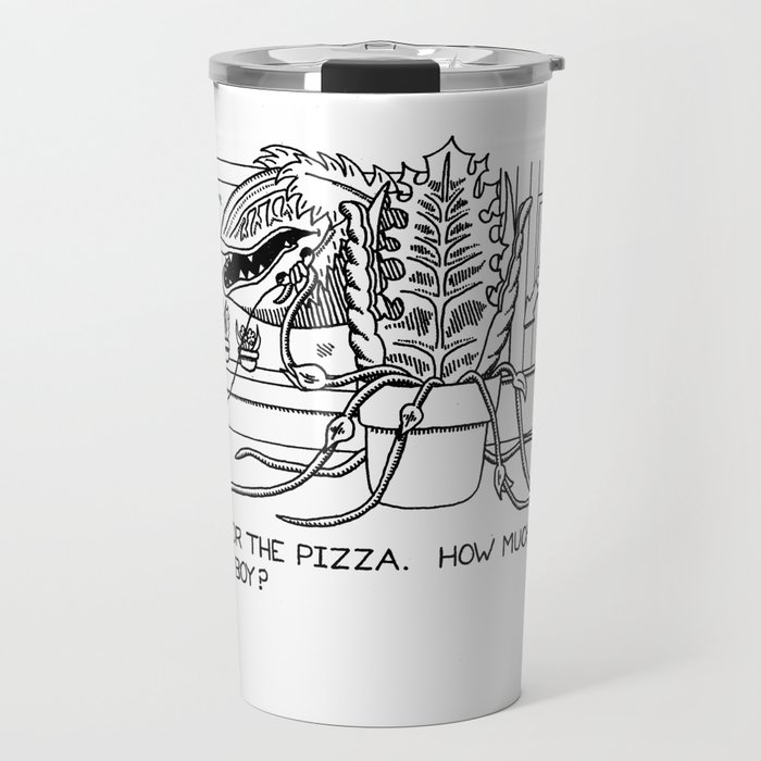 Audrey Ii Little Shop Of Horrors Cartoon Drawing Travel Mug By Fromthemindofbob Society6
