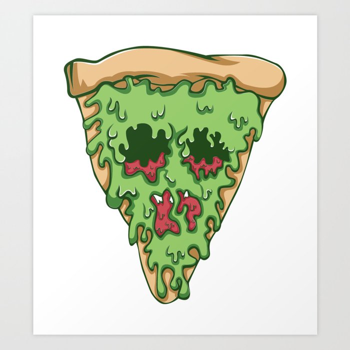 Zombie Pizza Gift Art Print By Shirtschleuder Society6 Zombie pizza clipart is a handpicked free hd png images. society6