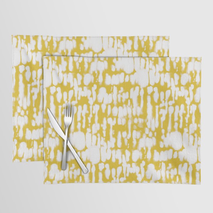 Inky Inverse Yellow Placemat