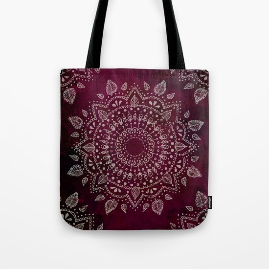Wine Mandala Tote Bag
