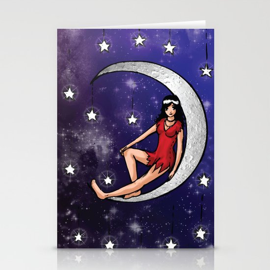 Moon Girl Stationery Cards